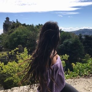 Off the shoulder free people shirt